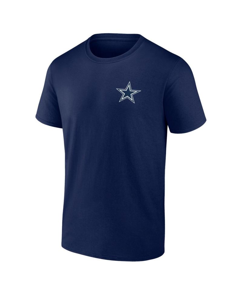 Men's Navy Dallas Cowboys Number One Dad T-shirt