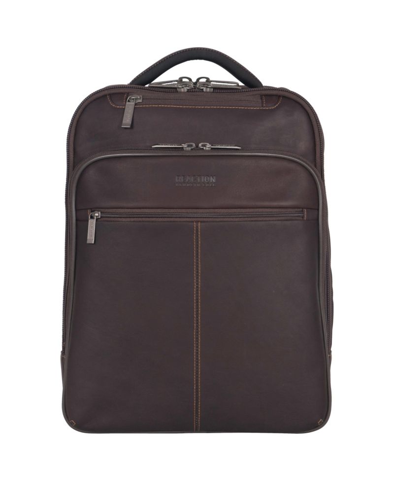 Full-Grain Colombian Leather 16" Laptop Tablet Travel Backpack
