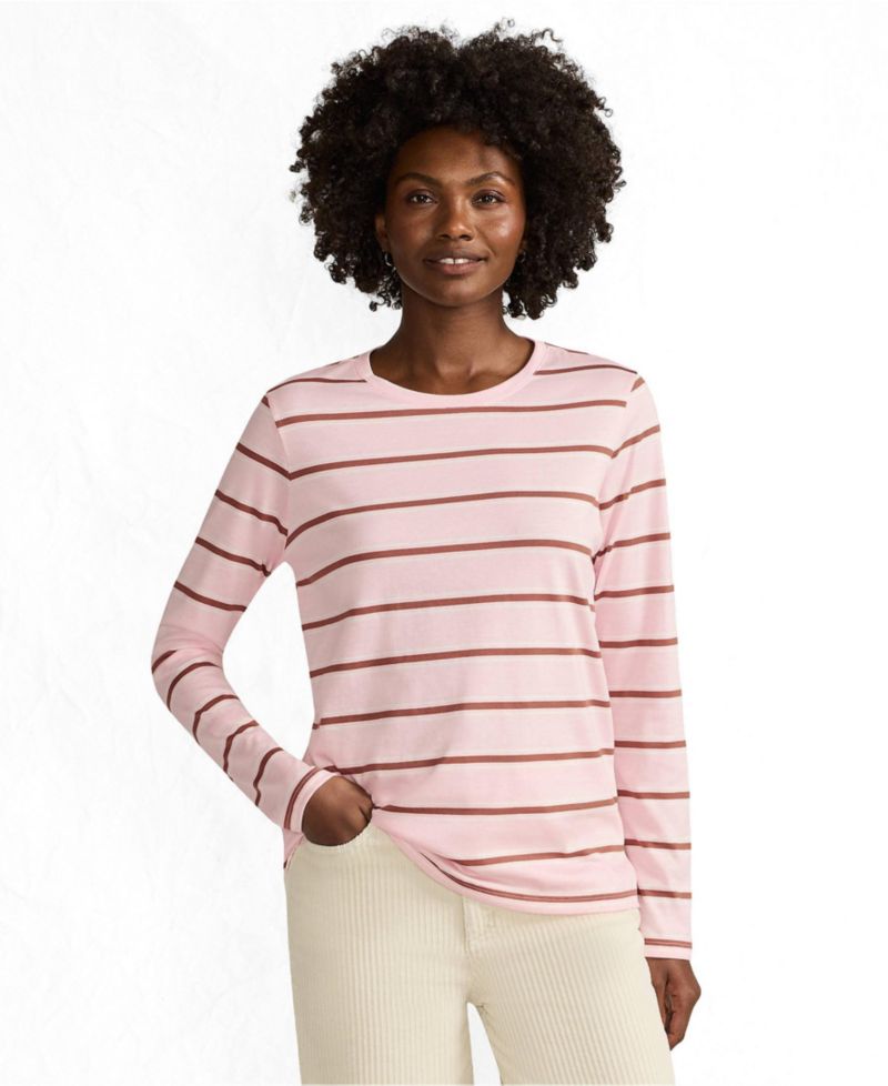 Women's Tall Supima Cotton Long Sleeve Crewneck T-Shirt