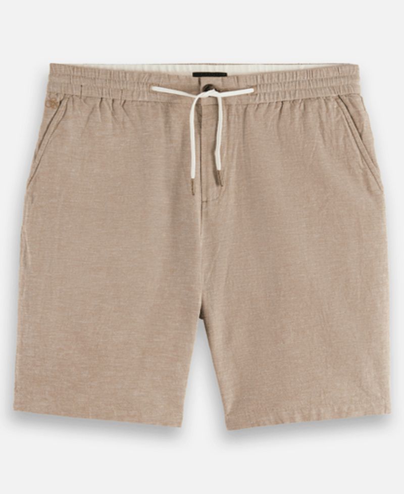 Men's Regular-Fit Linen-Blend Shorts