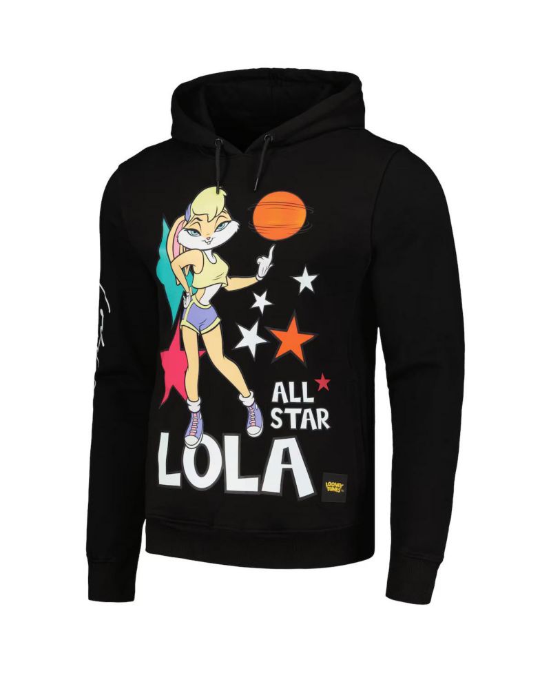 Men's & Women's Black Looney Tunes Lola All-Star Pullover Hoodie