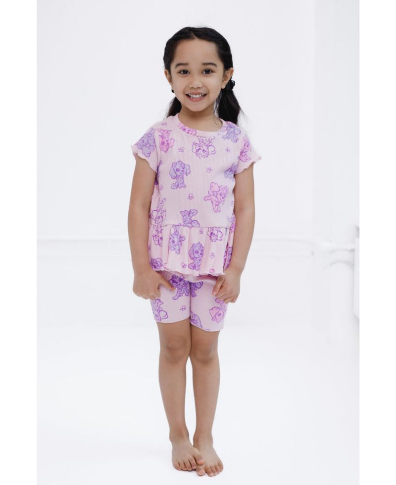 Little Girls Skye 2-Piece Tee and Bike Shorts Set