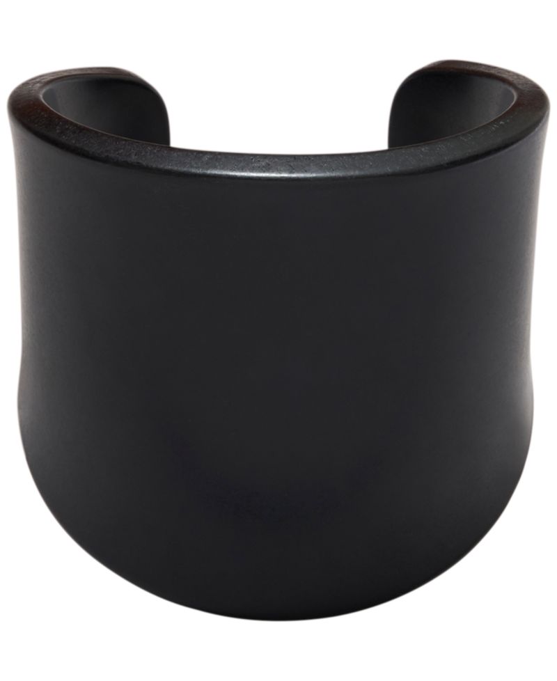 Black-Tone Resin Cuff Bracelet