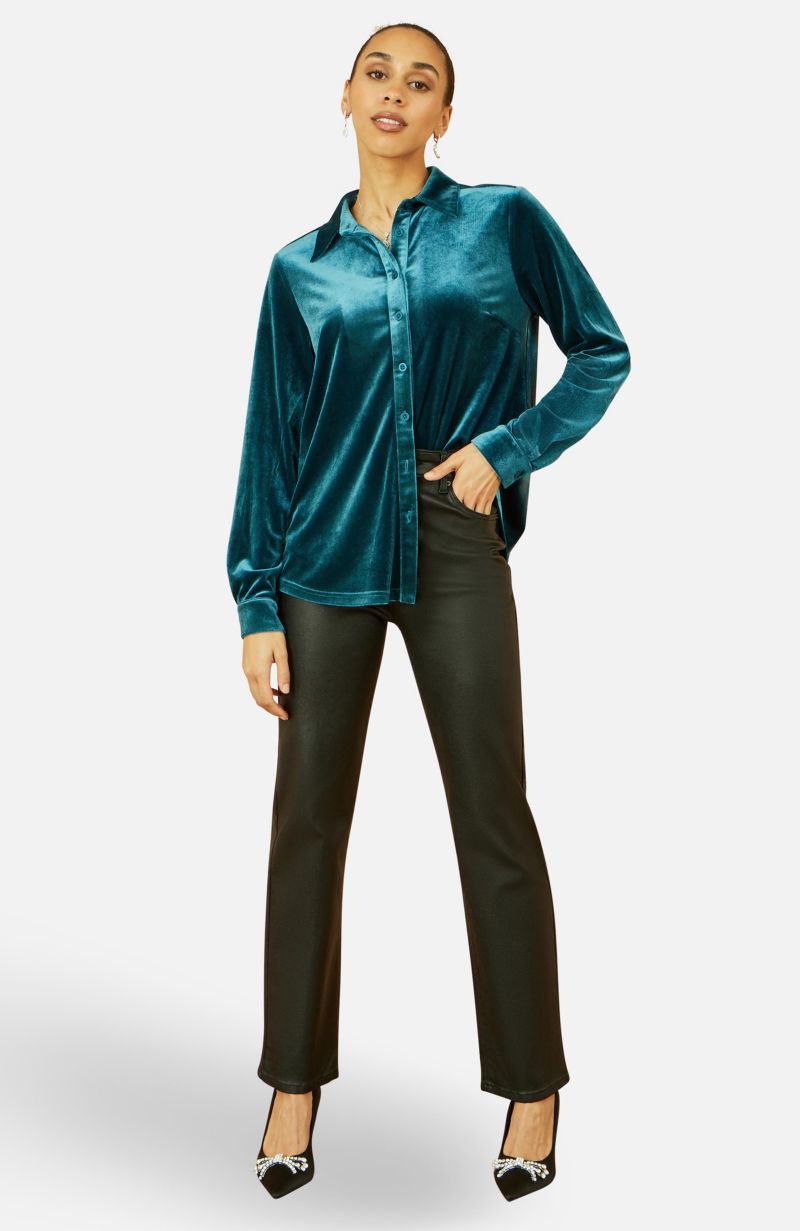 Women's Velvet Relaxed Fit Shirt