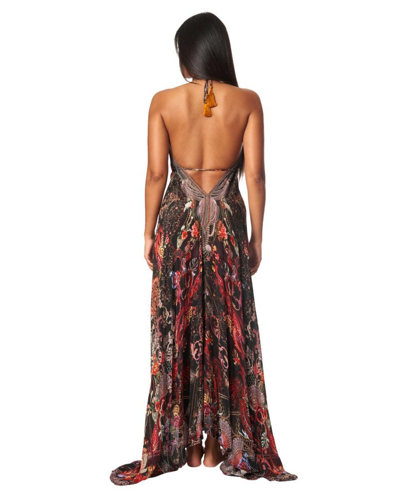 Women's Maxi Halterneck Dress