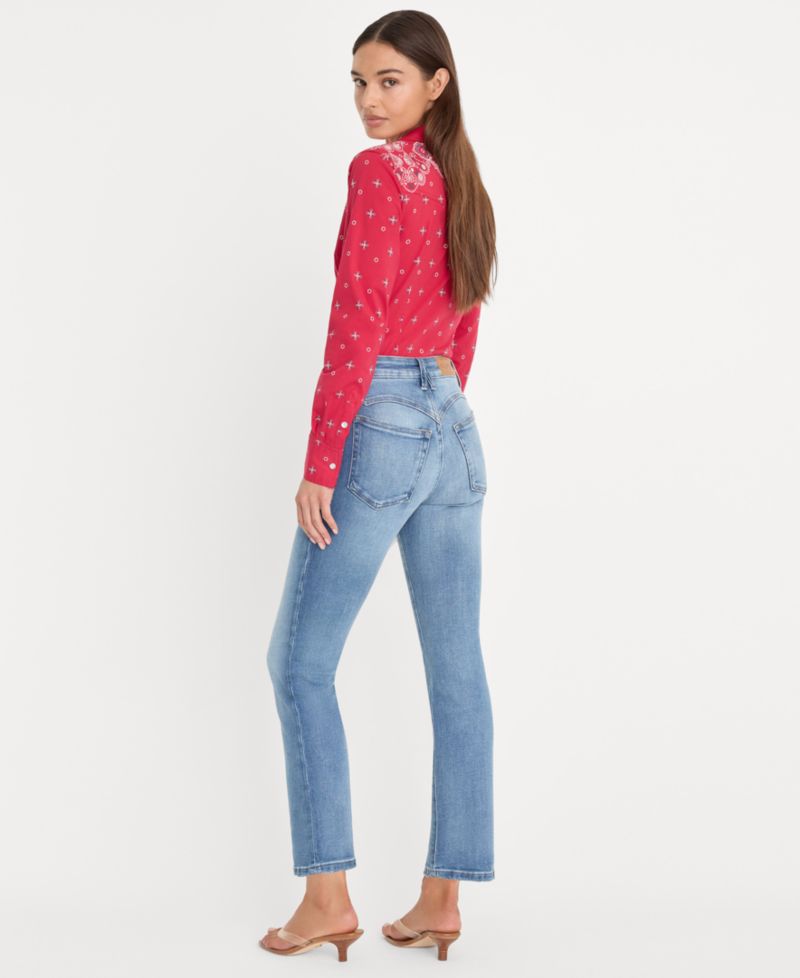 Women's Dolly Joleans Mid-Rise Straight-Leg Jeans