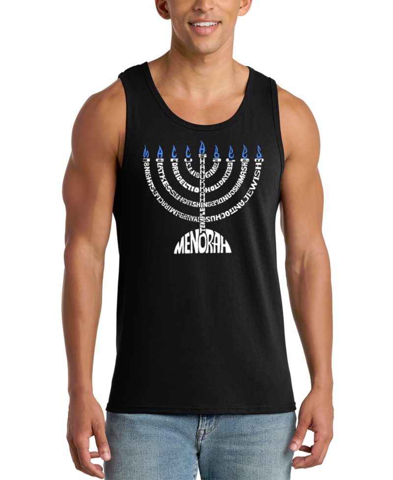Men's Hanukkah Theme Word Art Tank Top