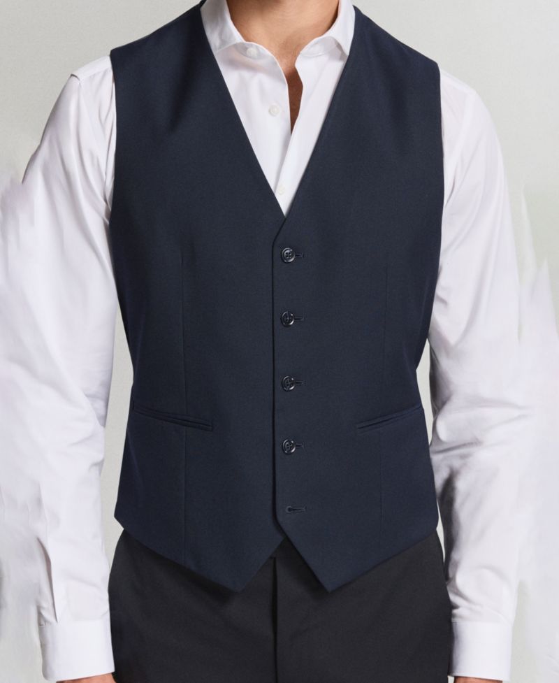 Men's Milan Slim-Fit V-Neck Suit Vest