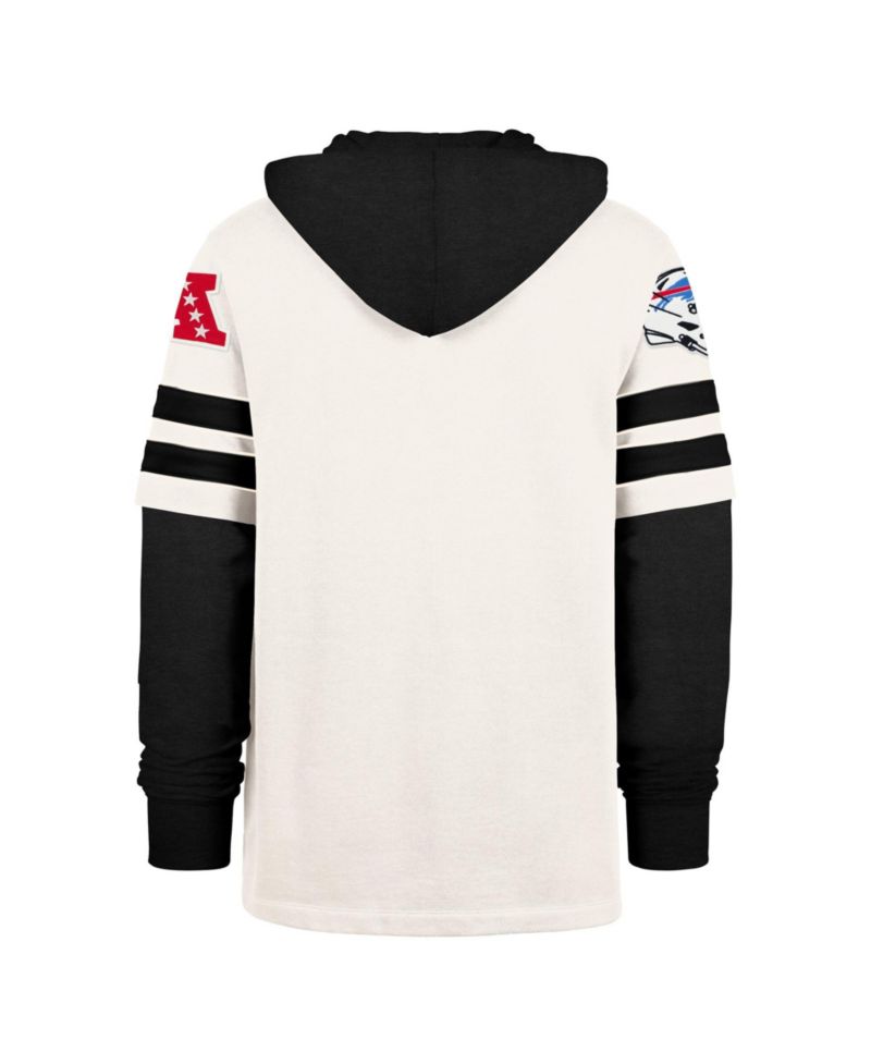 Men's Cream Buffalo Bills Split Zone Cornerback Duo Lacer Hoodie