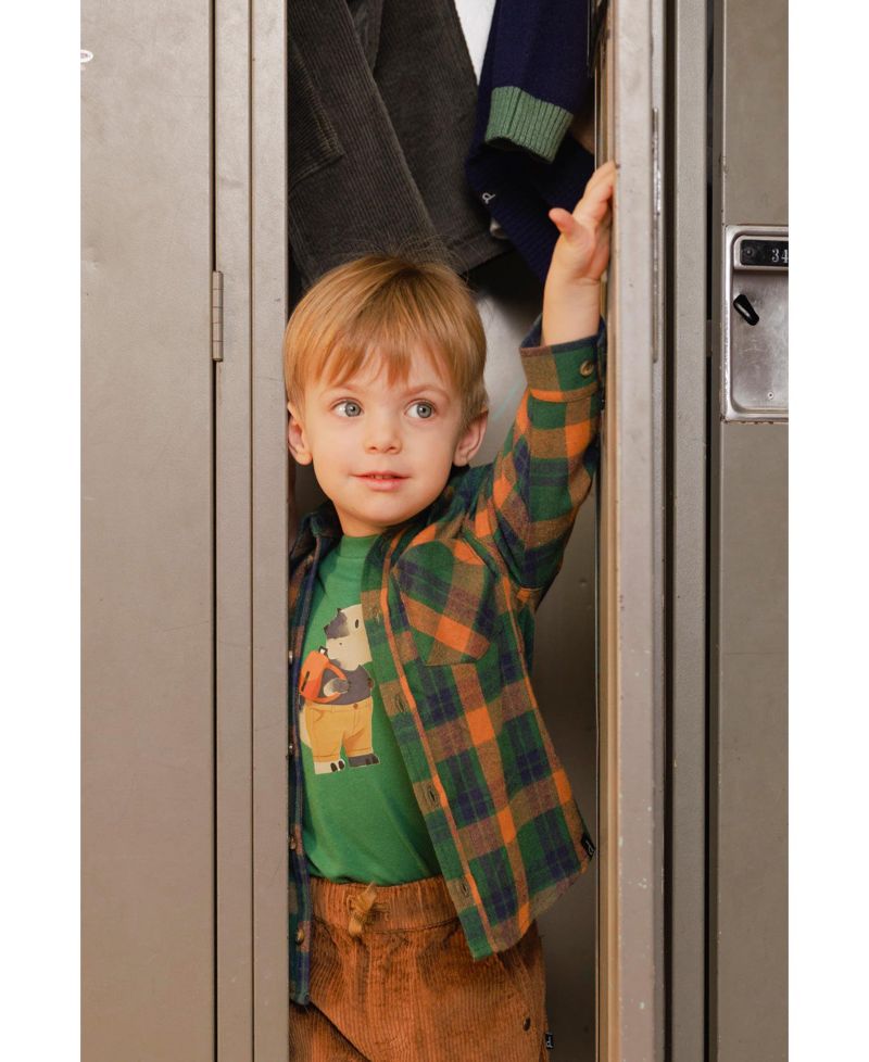 Kids & Baby Little and Big Boy 6-8 Plaid Shirt