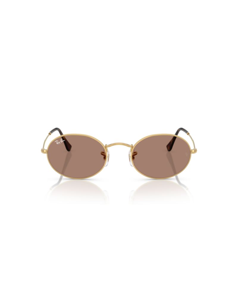 Unisex Oval Metal Chromance Sunglasses, RB3547