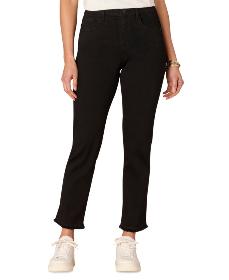 Petite "Ab"solution High-Rise Slim Straight Jeans