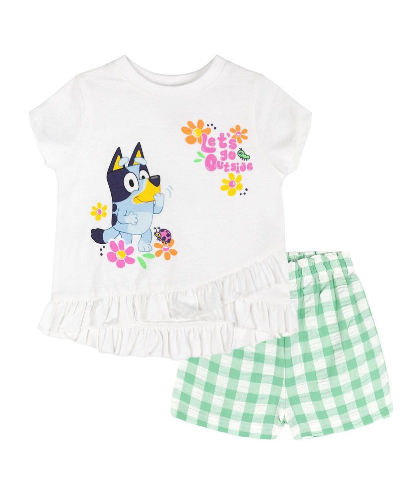 Toddler Girls (2T-5T)2-Piece T-Shirt and Shorts Set