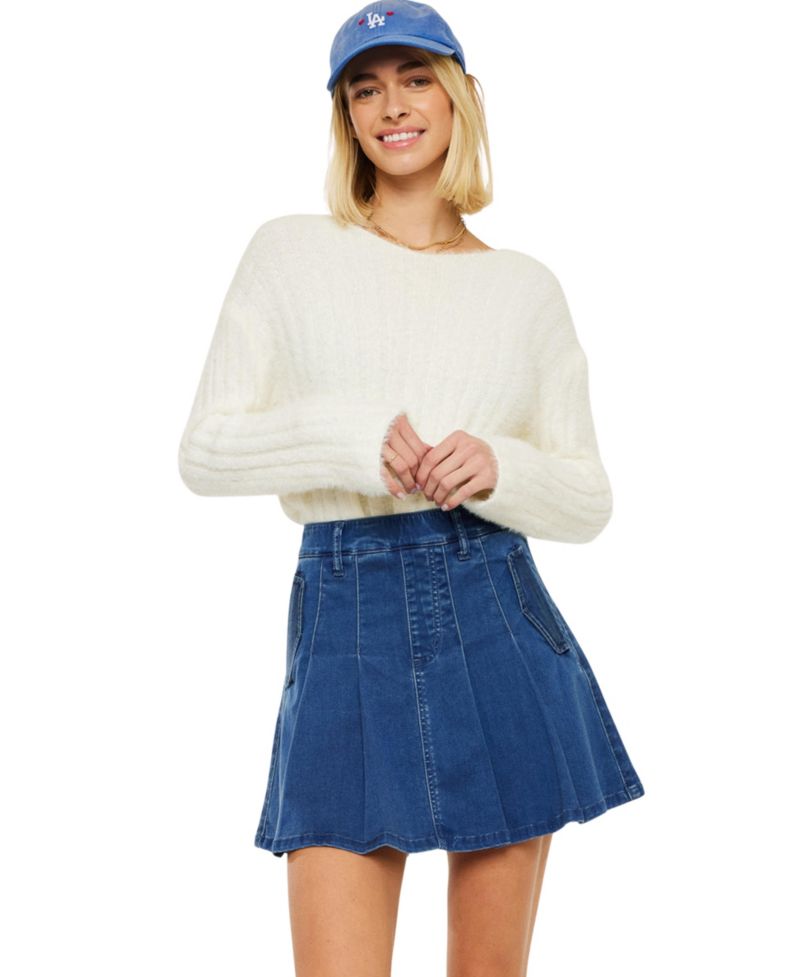Women's USA Sandy High Rise Pleated Mini Skort