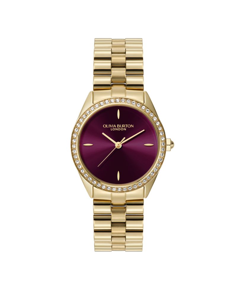 Women's Bejewelled Le Gold Tone Stainless Steel Bracelet Watch, 34mm