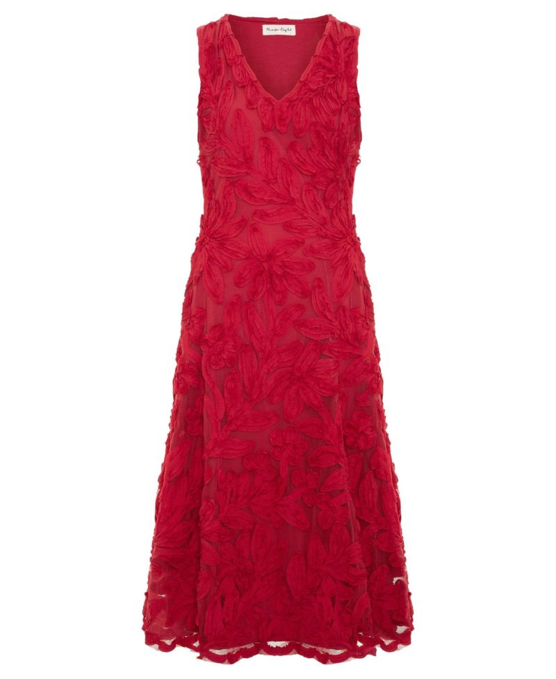 Women's Paloma Floral Embroidered Fit & Flare Dress
