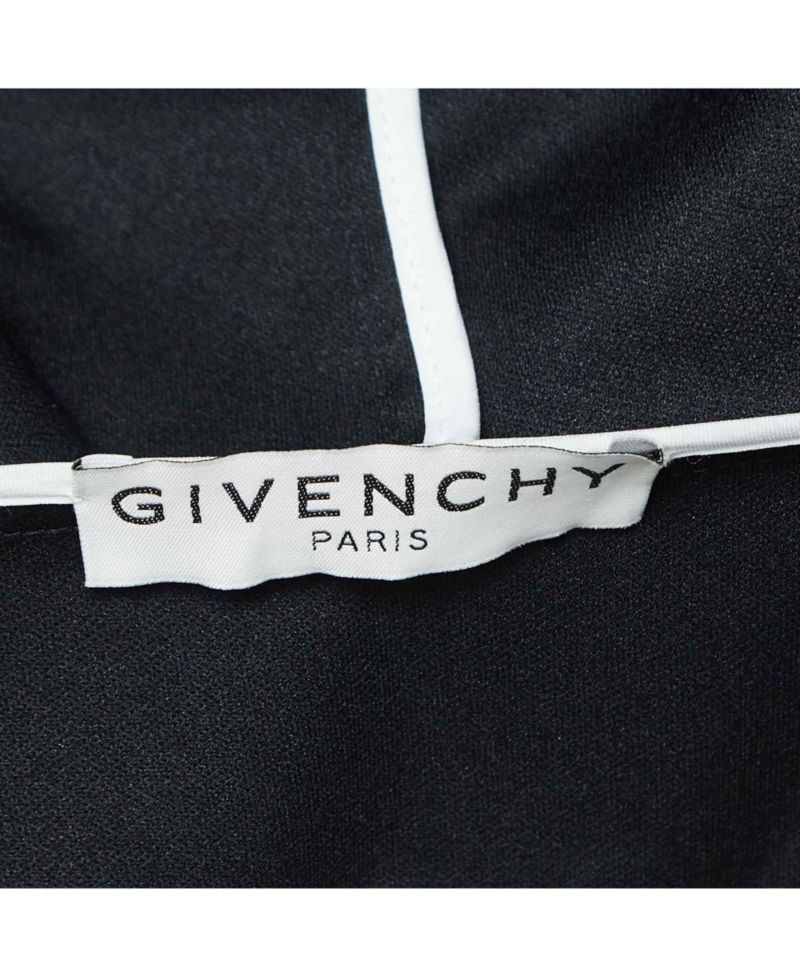 Men's Black Contrast Trim Synthetic Oversized Raincoat