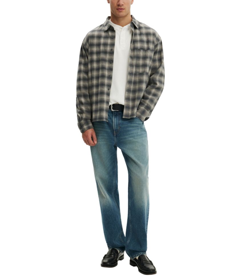 Men's Loose Straight Jean Relaxed-Fit Jeans