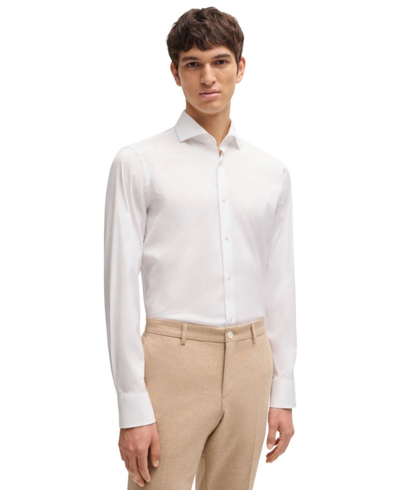 Men's Slim-Fit Easy-Iron Dress Shirt