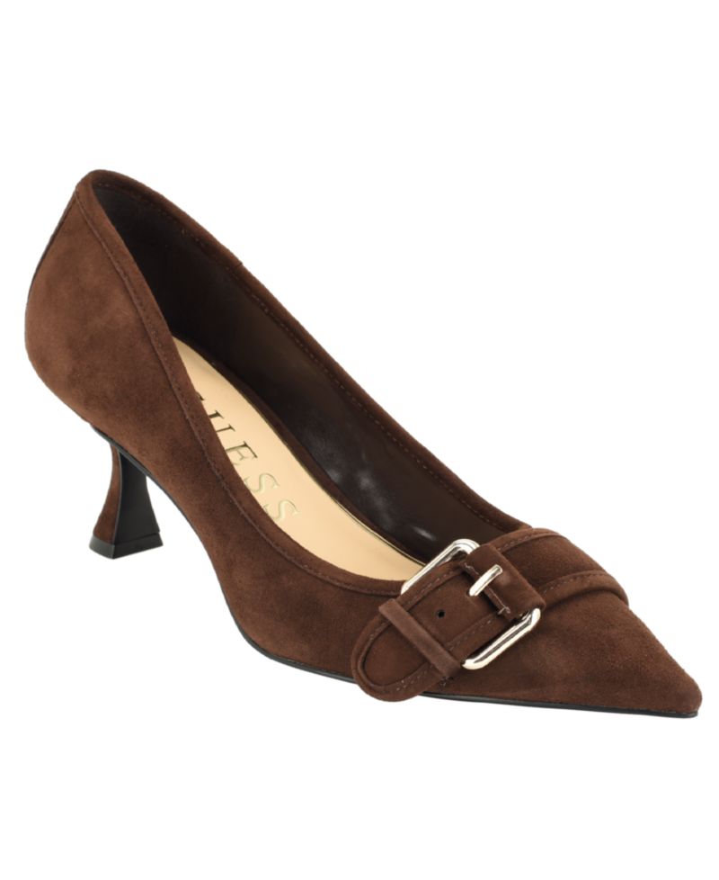 Women's Andey Buckle Sculpted Kitten Heel Pump