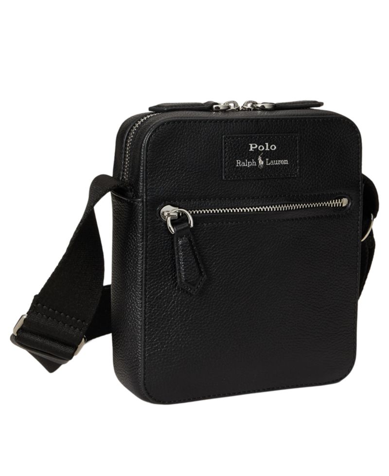 Men's Pebbled Leather Crossbody Bag