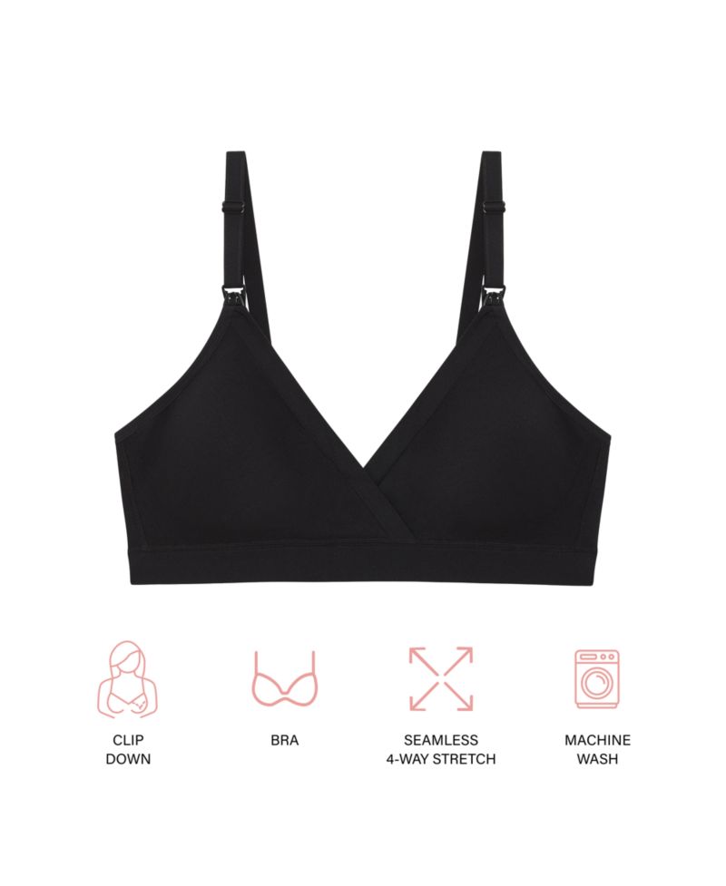 Motherhood Women's Maternity Wireless Seamless Wrap Nursing Bra