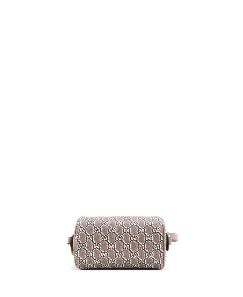 Mini Cylindrical Shoulder Bag GG Shadow Coated Canvas