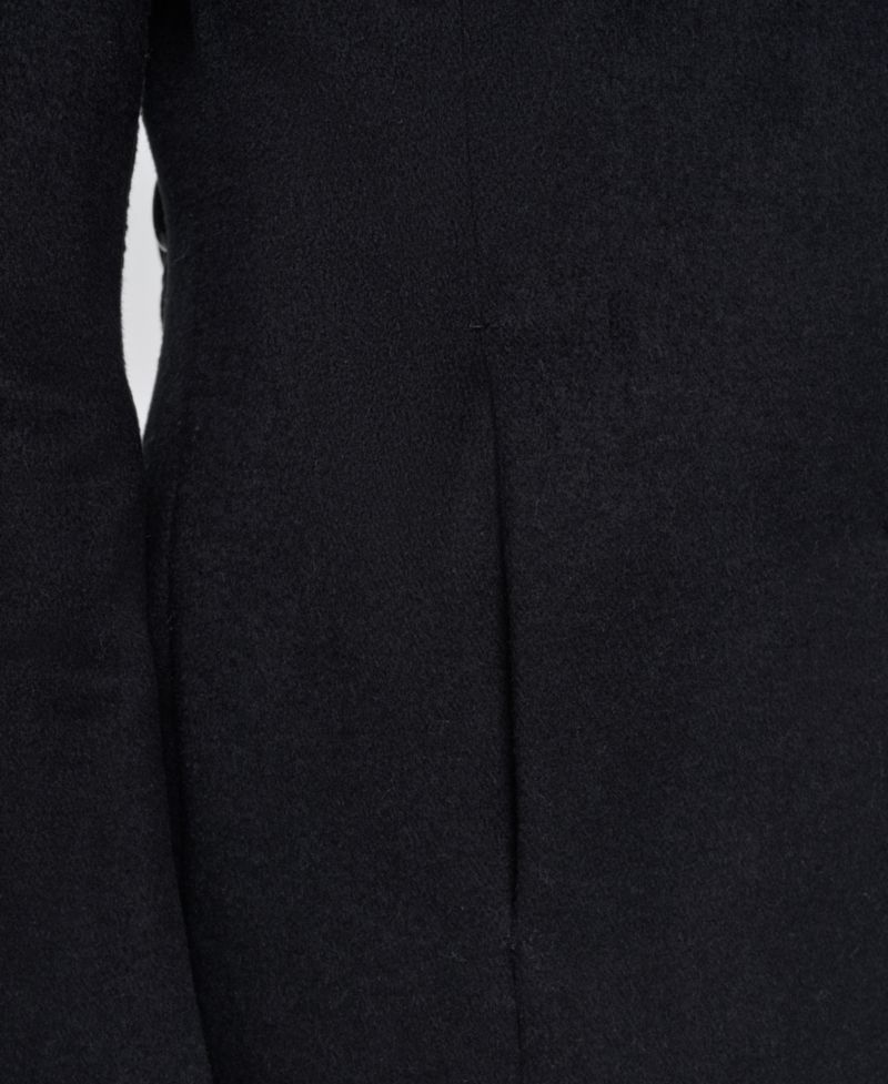 Women's Large-Collar Wool-Blend Coat