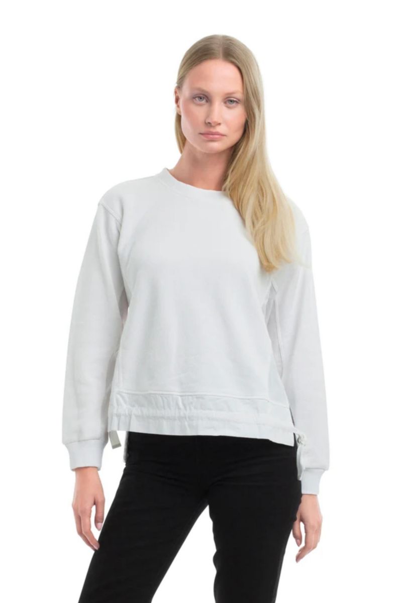 Women's Woven Side Panels Sweatshirt