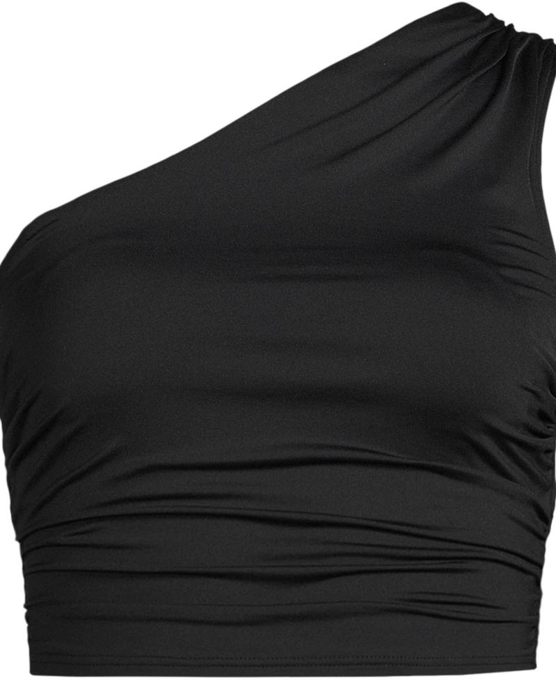 Women's Ruched One Shoulder Midkini Top