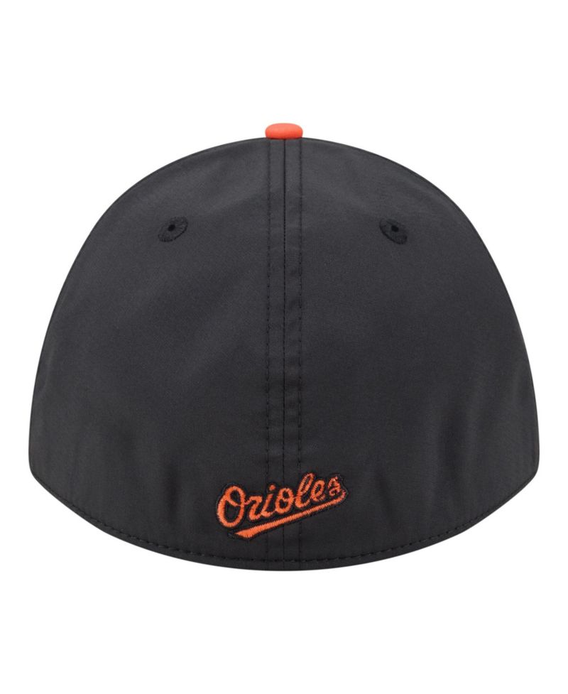 Men's Black/Orange Baltimore Orioles Rope M-Crown A-Frame 39THIRTY Flex Hat