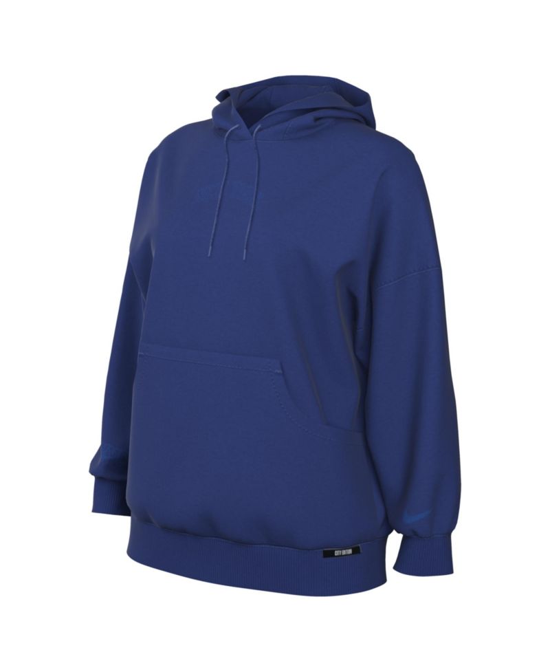 Women's Blue New York Knicks 2025/26 City Edition Remix Premium Fleece Hoodie