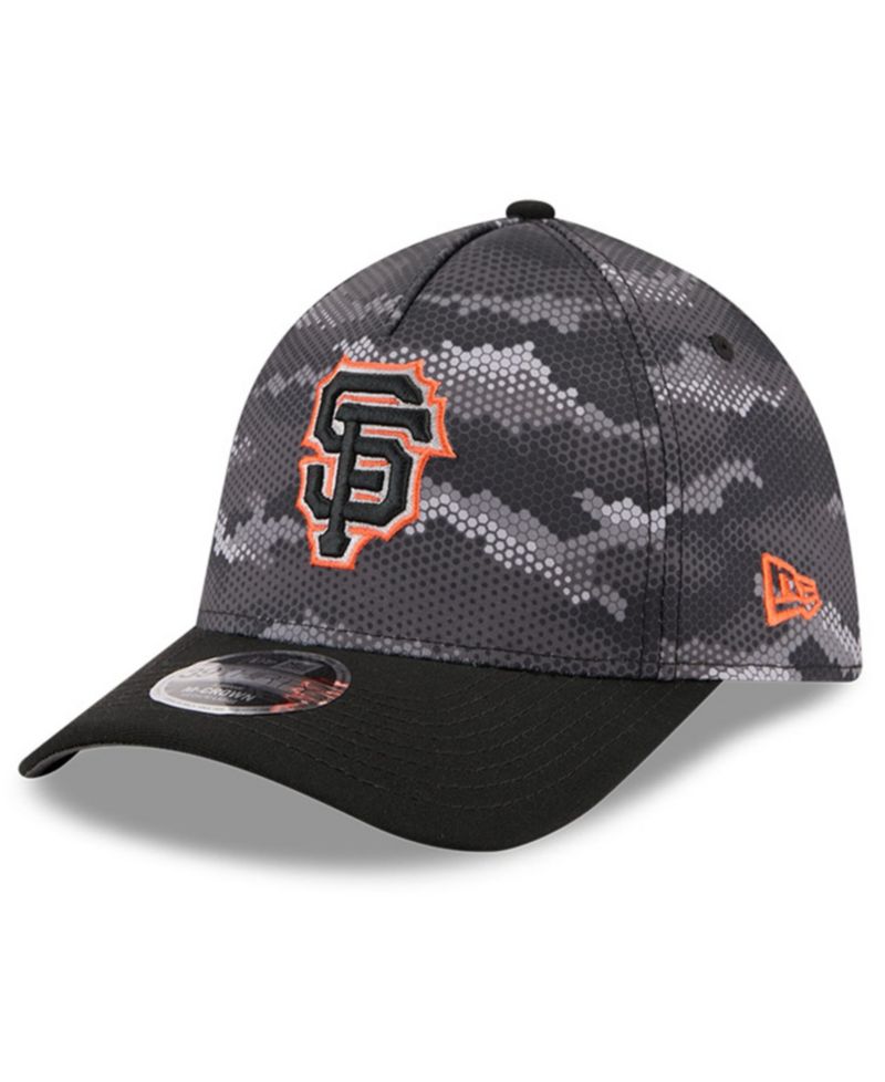 Men's Black San Francisco Giants Camo 39THIRTY A-Frame Flex Hat