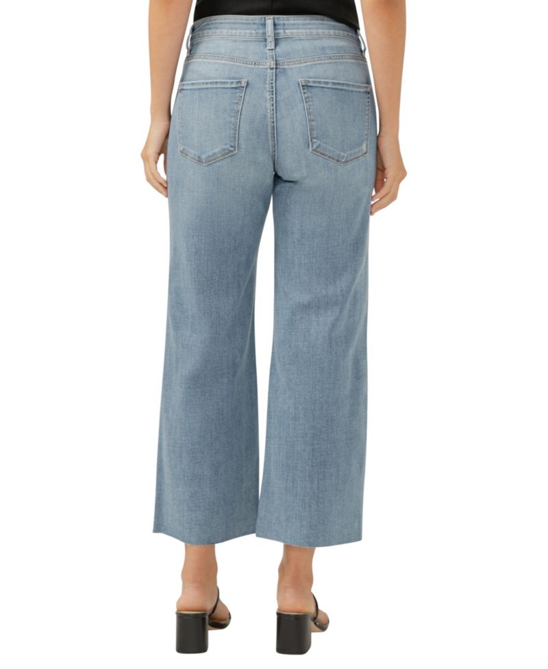 Women's Suki Mid Rise Curvy Fit Wide Leg Jeans