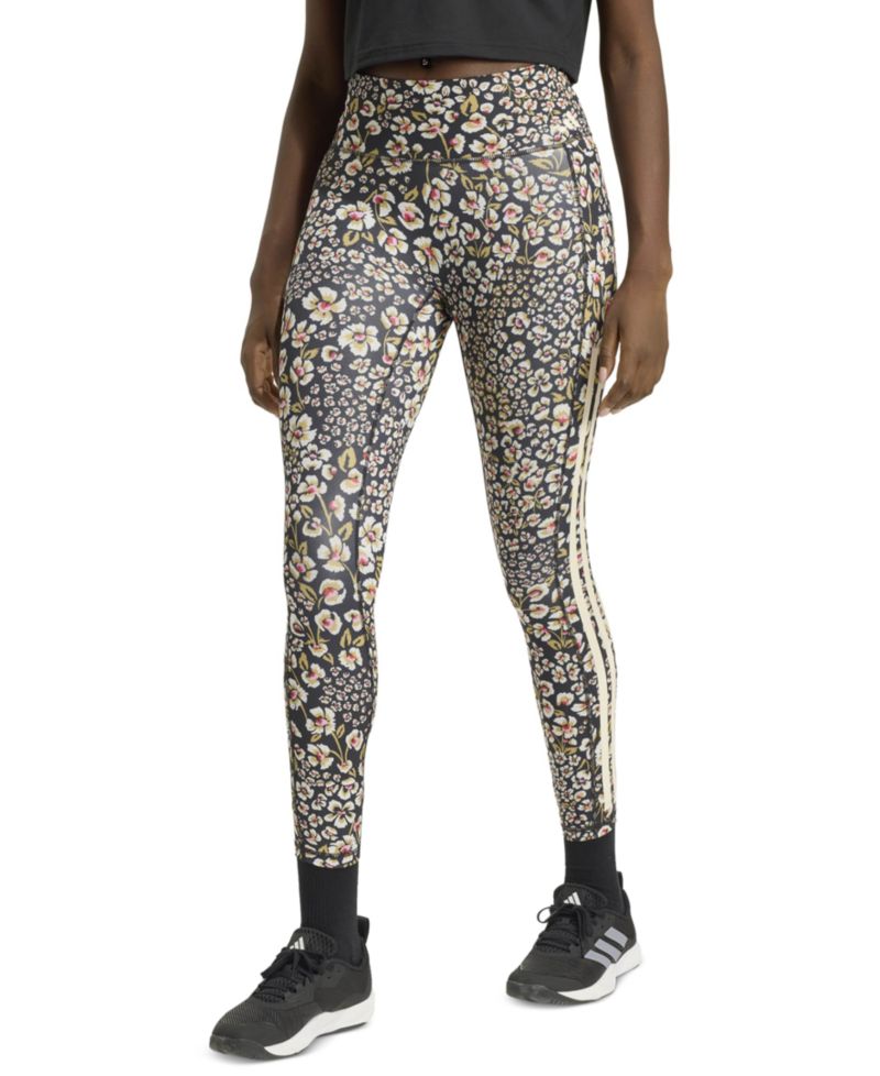 Women's Farm Floral High-Waisted Leggings with Pockets