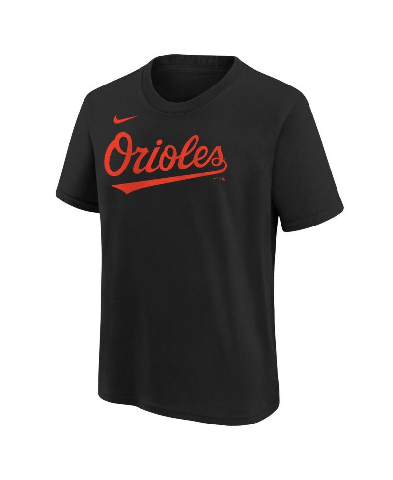 Big Boys and Girls Gunnar Henderson Black Baltimore Orioles Name & Number T-Shirt