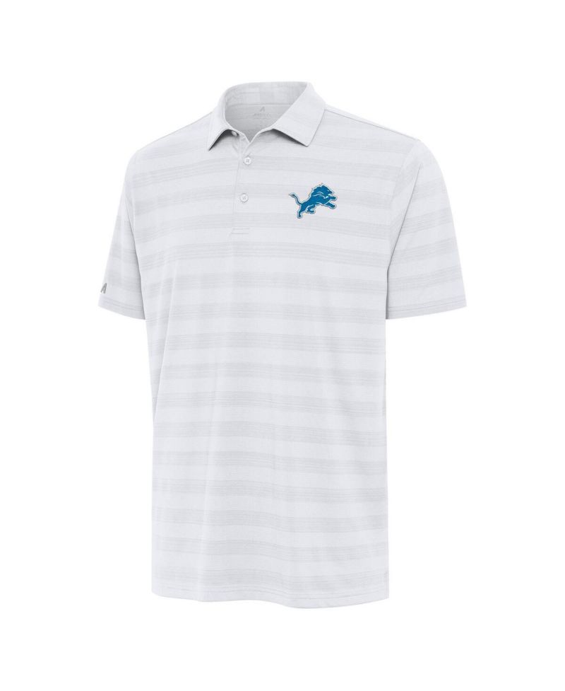 Men's White Detroit Lions Tunnel Polo Shirt