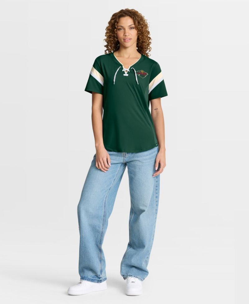Women's Green Minnesota Wild Offside Athena T-Shirt
