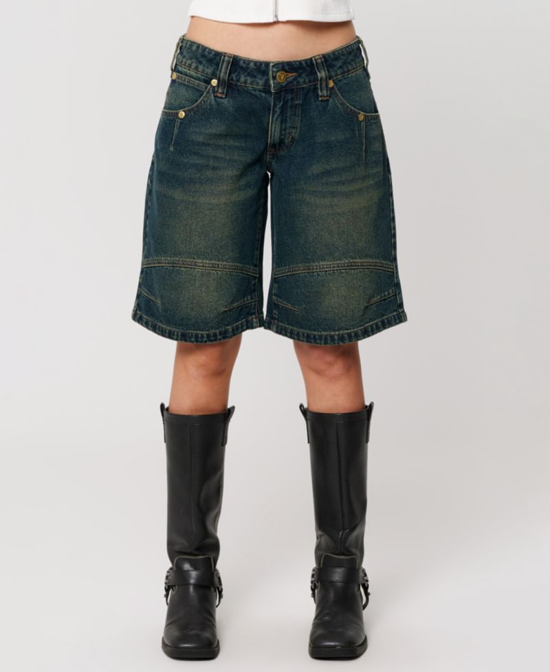 Women’s Jort Riley Engineered Baggy Low-Rise Denim Shorts