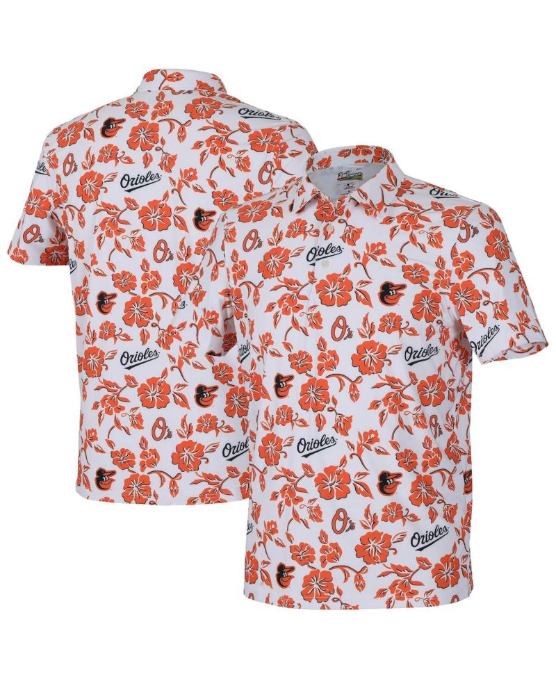 Men's White Baltimore Orioles PUA Performance Polo Shirt
