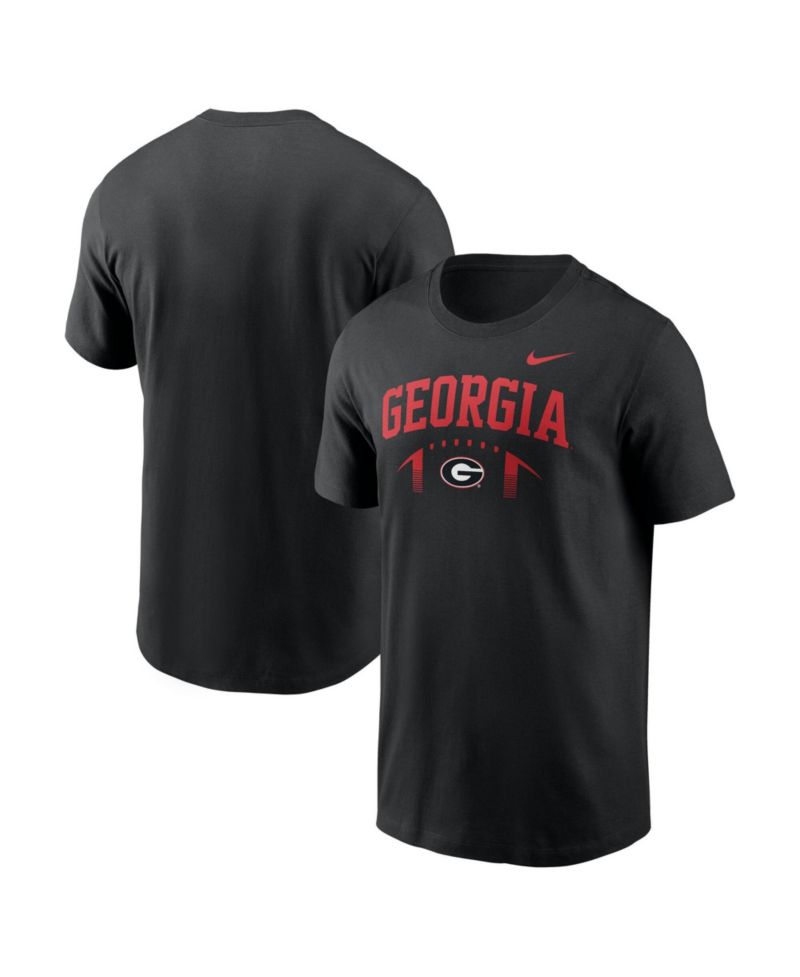 Men's Black Georgia Bulldogs Primetime Football Icon T-Shirt