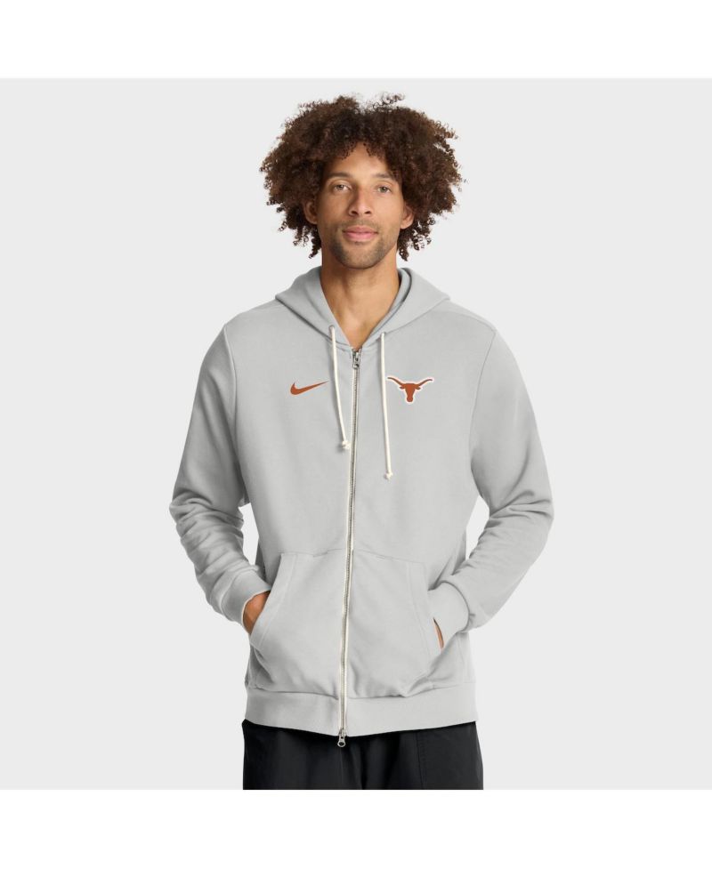 Men's Gray Texas Longhorns 2025 Sideline Standard Issue Dri-FIT Full-Zip Hoodie