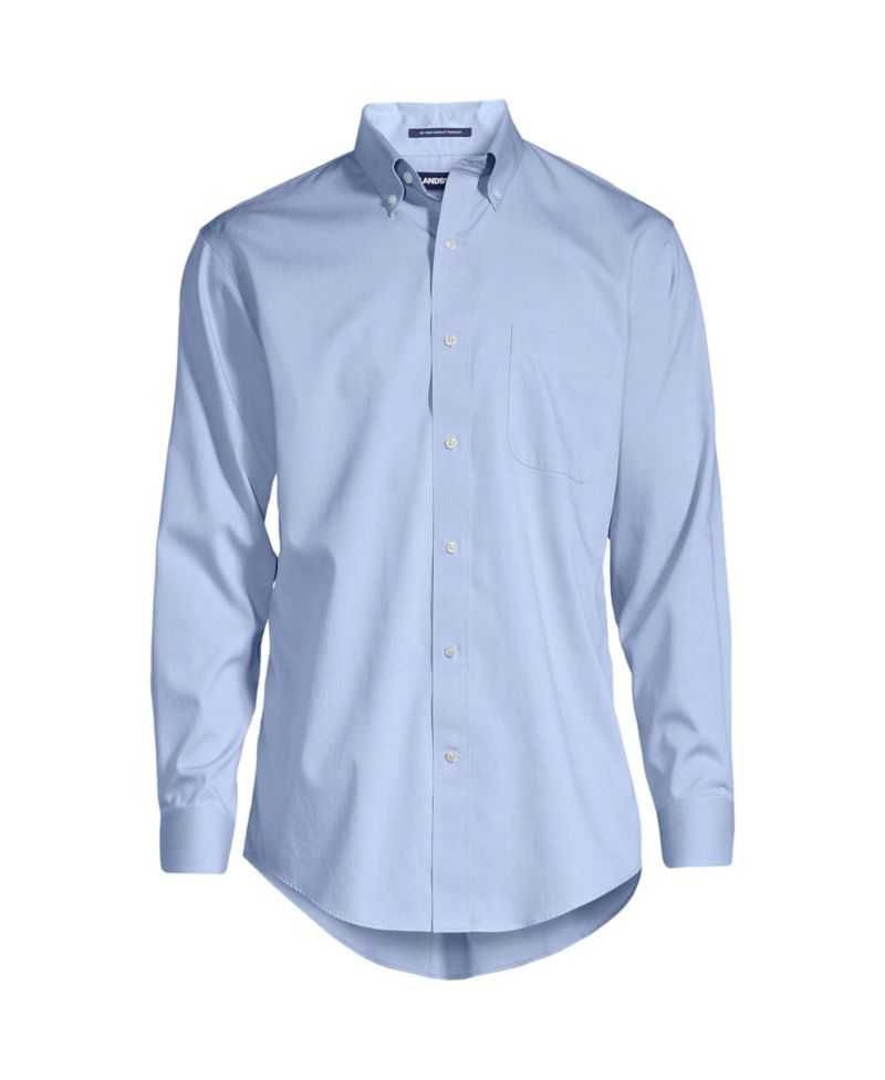 Men's No Iron Supima Cotton Pinpoint Buttondown Collar Dress Shirt