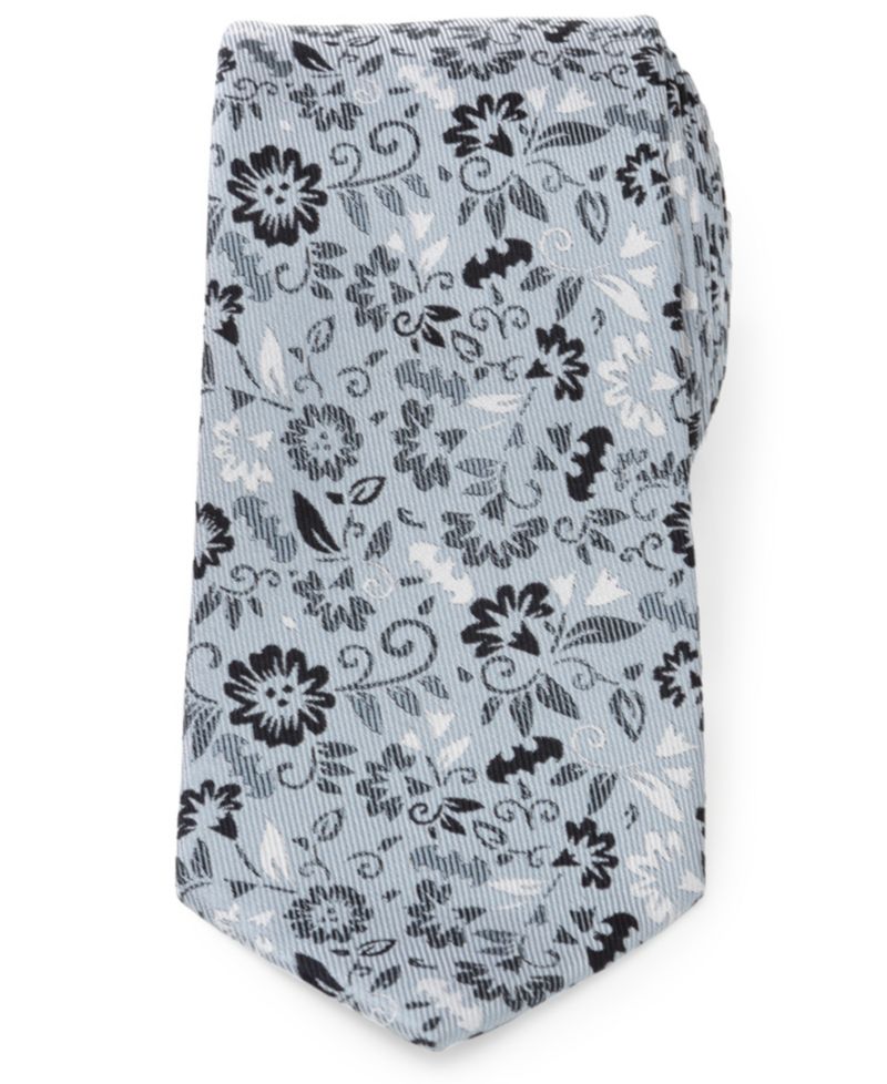 Men's Batman Patterned Floral Tie