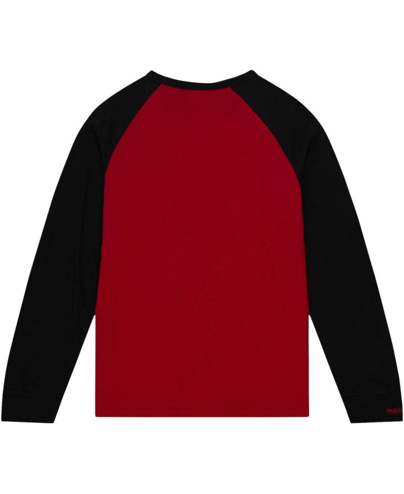 Men's Scarlet Nebraska Huskers Legendary Slub Raglan Long Sleeve T-shirt