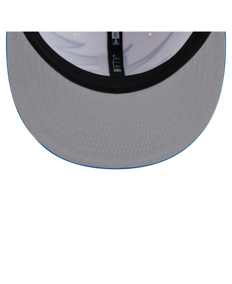 Men's Blue Detroit Lions Throwback Jagged 9FiFTY Snapback Hat