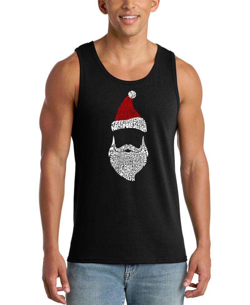 Men's Christmas Santa Graphic Tank Top