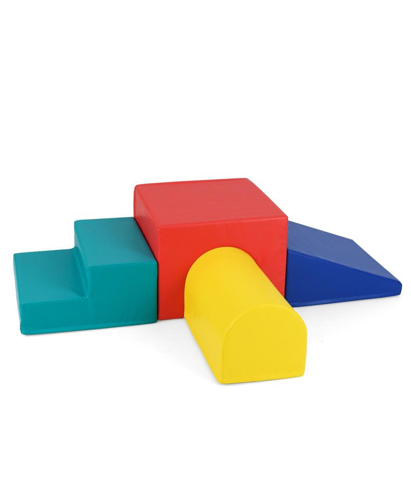 Toddler Climb & Crawl Activity Playset Blocks w/ Waterproof PU Cover EPE Foam Multi-color