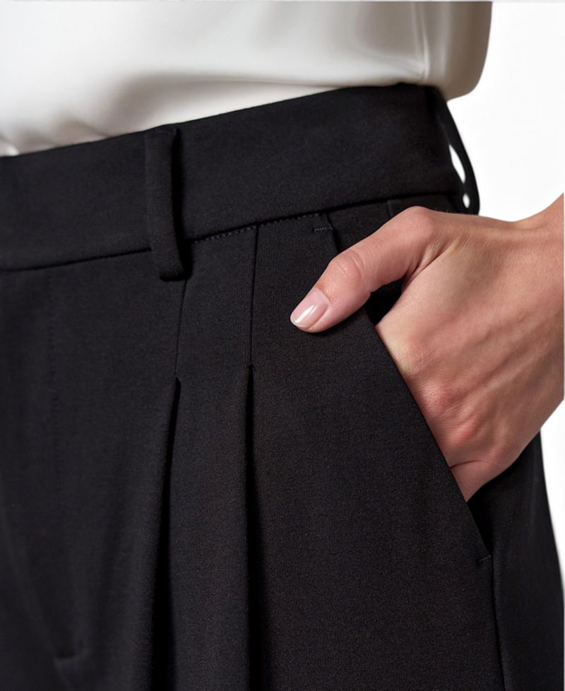 Women's Brooke High-Rise Wide-Leg Pleated Trousers