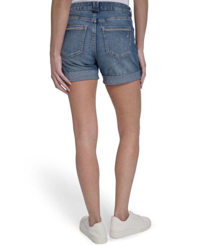 Women's Cuffed Denim Shorts